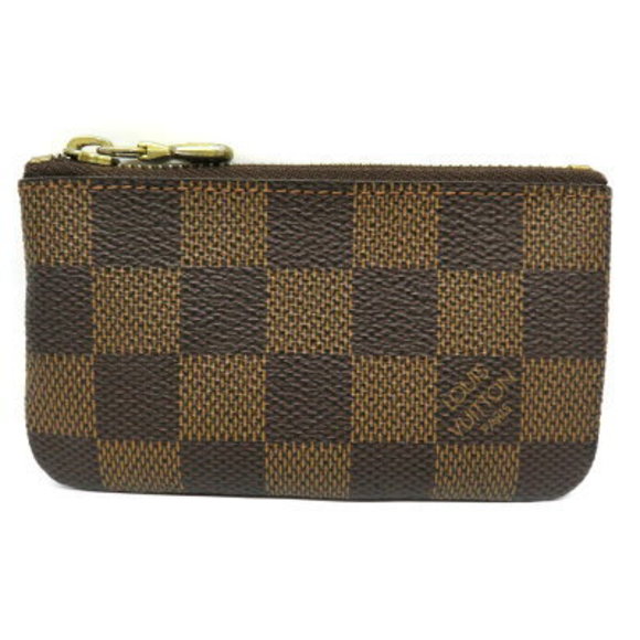 Louis Vuitton Pochette Damier Ebene Brown Key Case - Picture 1 of 6